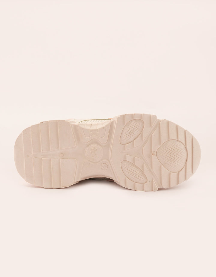 Petite Petal Pink-Accented Sneakers - Foorzy