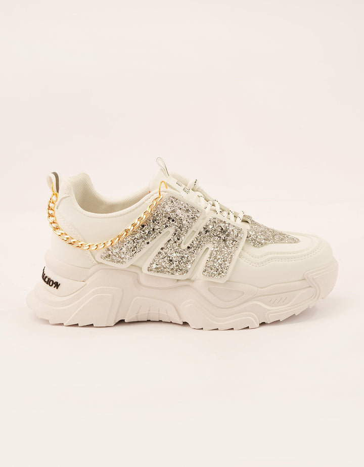 Glam Grip Chain Chunky Sneakers - Foorzy