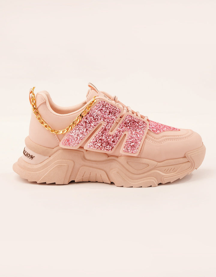 Glam Grip Chain Chunky Sneakers - Foorzy