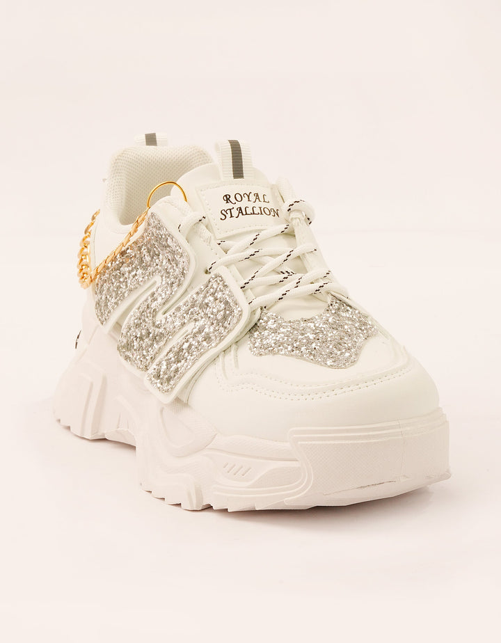 Glam Grip Chain Chunky Sneakers - Foorzy
