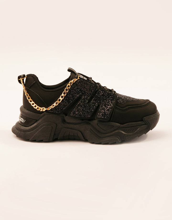 Glam Grip Chain Chunky Sneakers - Foorzy