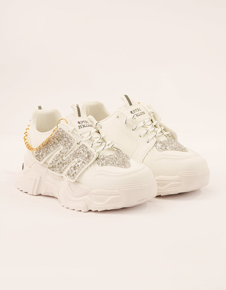 Glam Grip Chain Chunky Sneakers - Foorzy