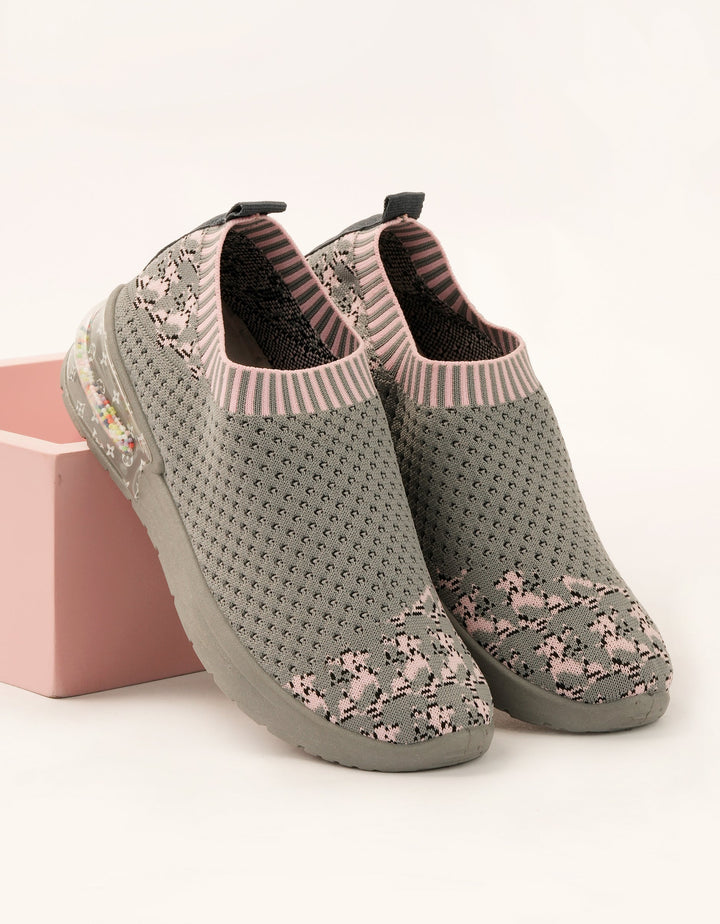 Floral Mesh Walking Sneakers - Foorzy