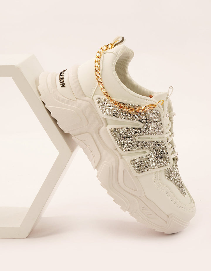 Glam Grip Chain Chunky Sneakers - Foorzy