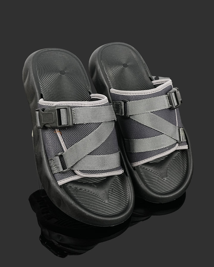 SLIPPER-B-0103-BLK-GRAY - Foorzy