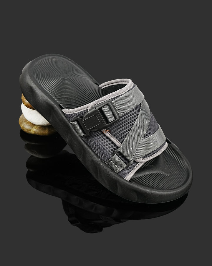 SLIPPER-B-0103-BLK-GRAY - Foorzy