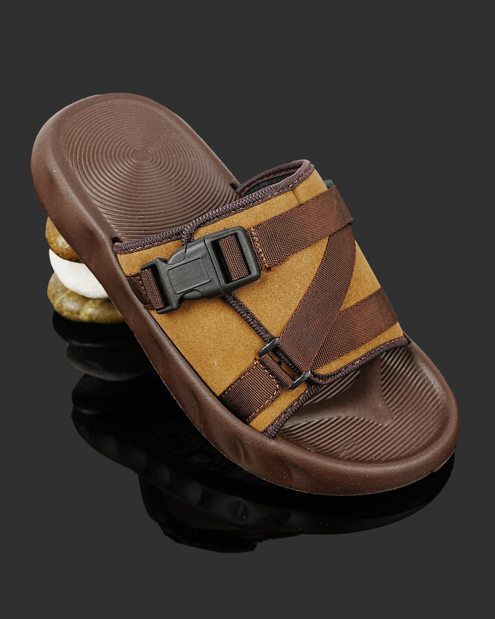 SLIPPER-B-0103-BROWN - Foorzy