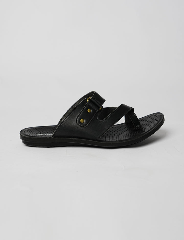 MEN SLIPPER MP-4107 BLACK - Foorzy