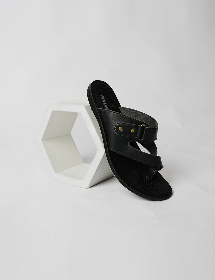 MEN SLIPPER MP-4107 BLACK - Foorzy