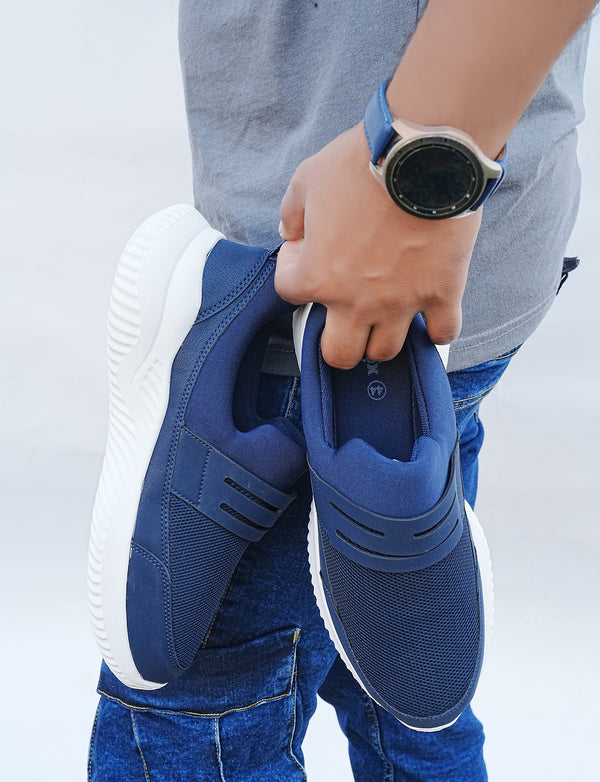 Azure Glide Slip-On Sneakers