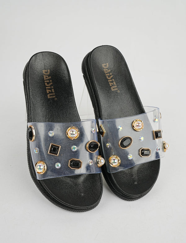 SLIPPER-JTJ-2029-BLACK - Foorzy