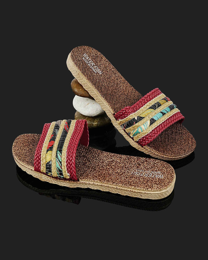 SLIPPER-LD-0219-MAHROON