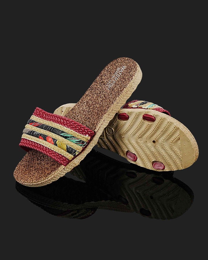 SLIPPER-LD-0219-MAHROON