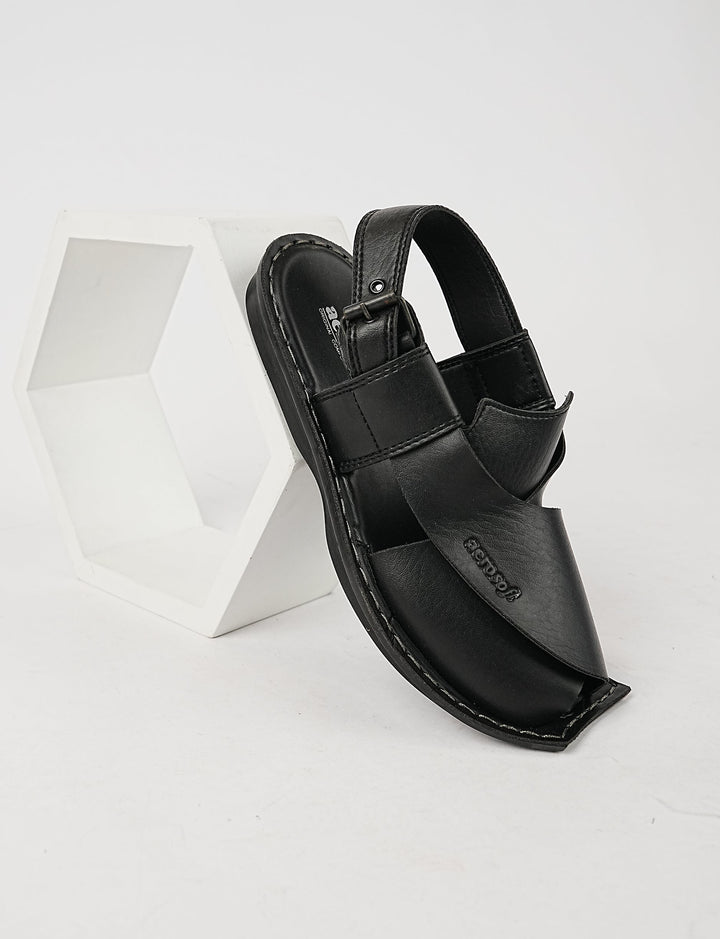 AEROSOFT SANDAL-MP-5001 BLACK - Foorzy