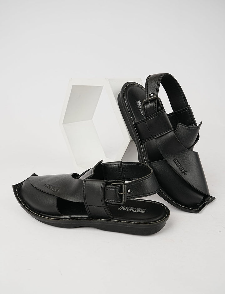 AEROSOFT SANDAL-MP-5001 BLACK - Foorzy