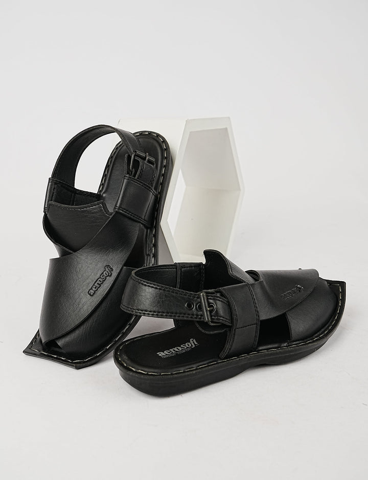 AEROSOFT SANDAL-MP-5001 BLACK - Foorzy