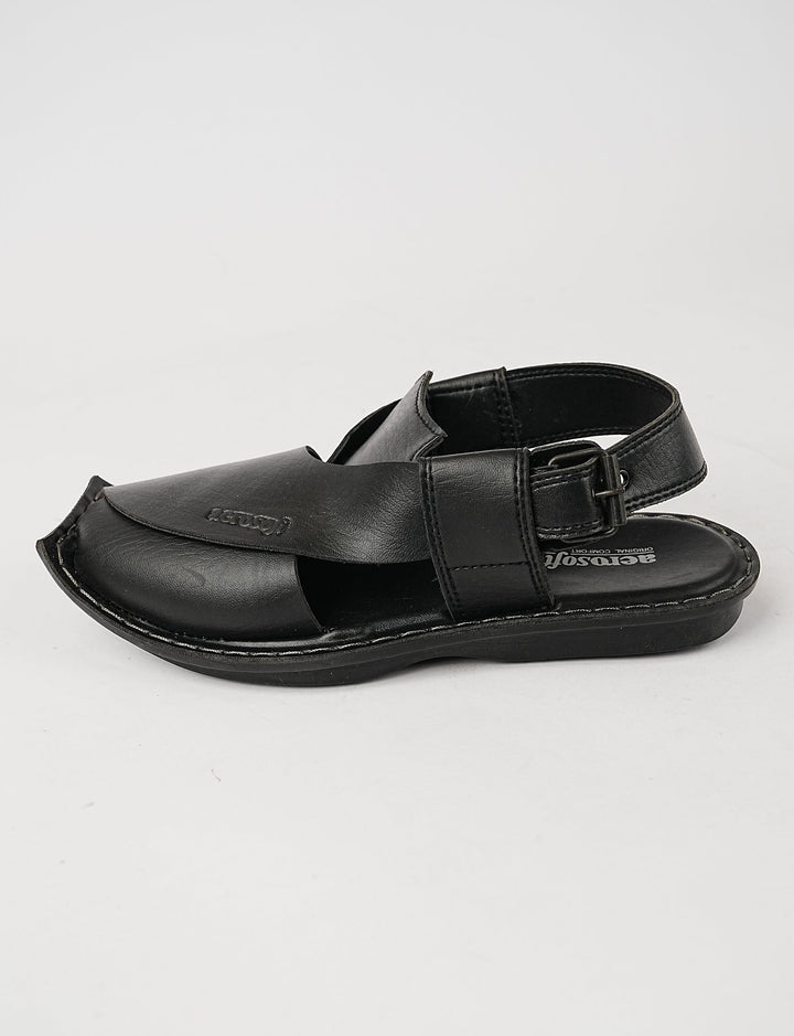 AEROSOFT SANDAL-MP-5001 BLACK - Foorzy
