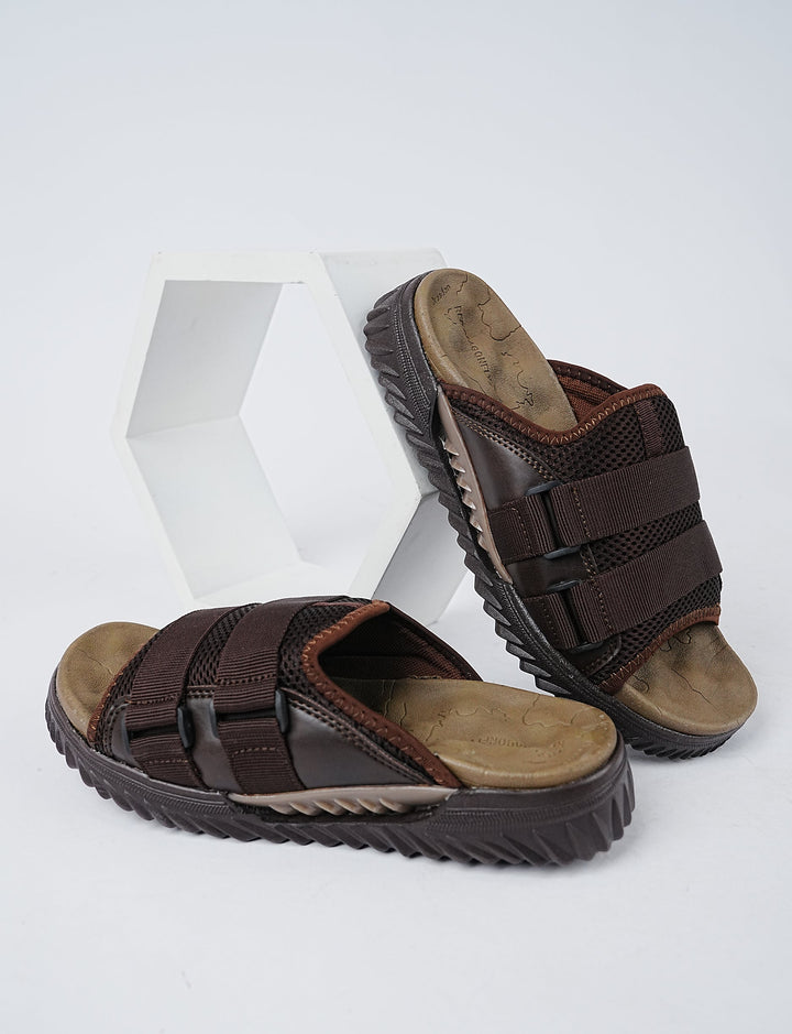 MEN SLIPPER-FS-0017-BROWN - Foorzy