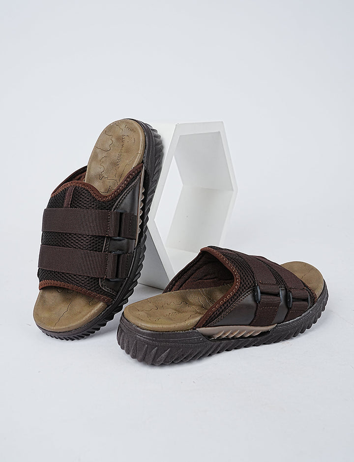 MEN SLIPPER-FS-0017-BROWN - Foorzy