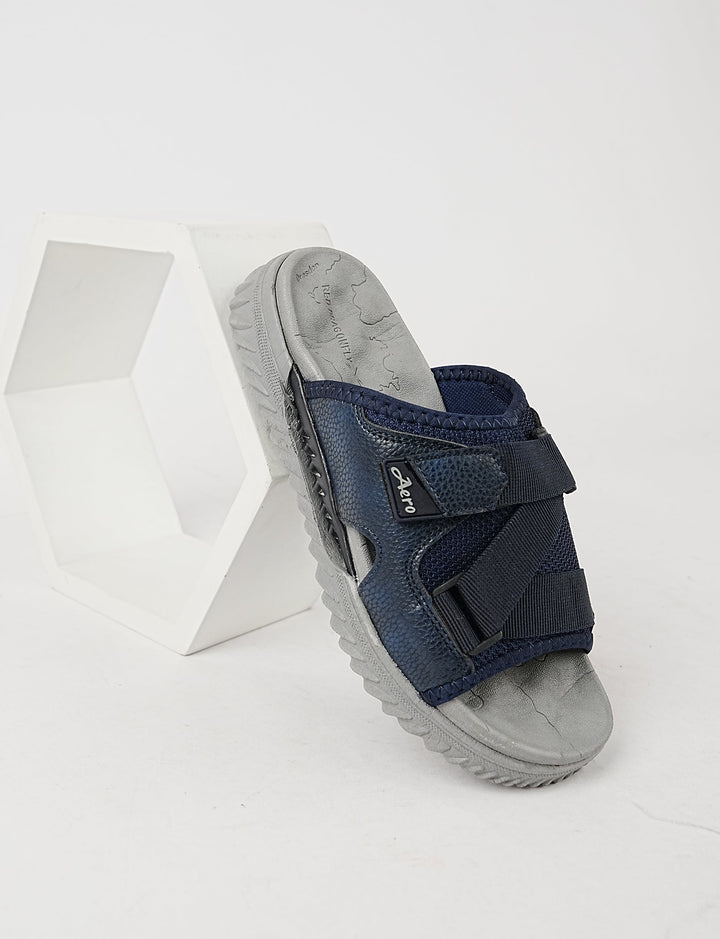 MEN SLIPPER-FS-0018-GREY/BLUE - Foorzy