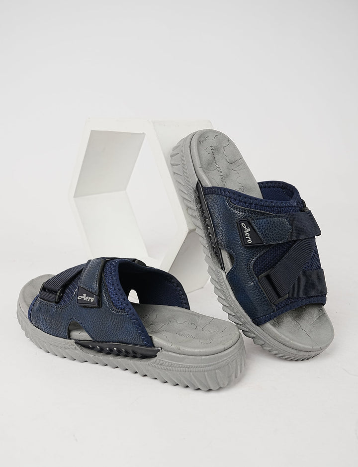 MEN SLIPPER-FS-0018-GREY/BLUE - Foorzy