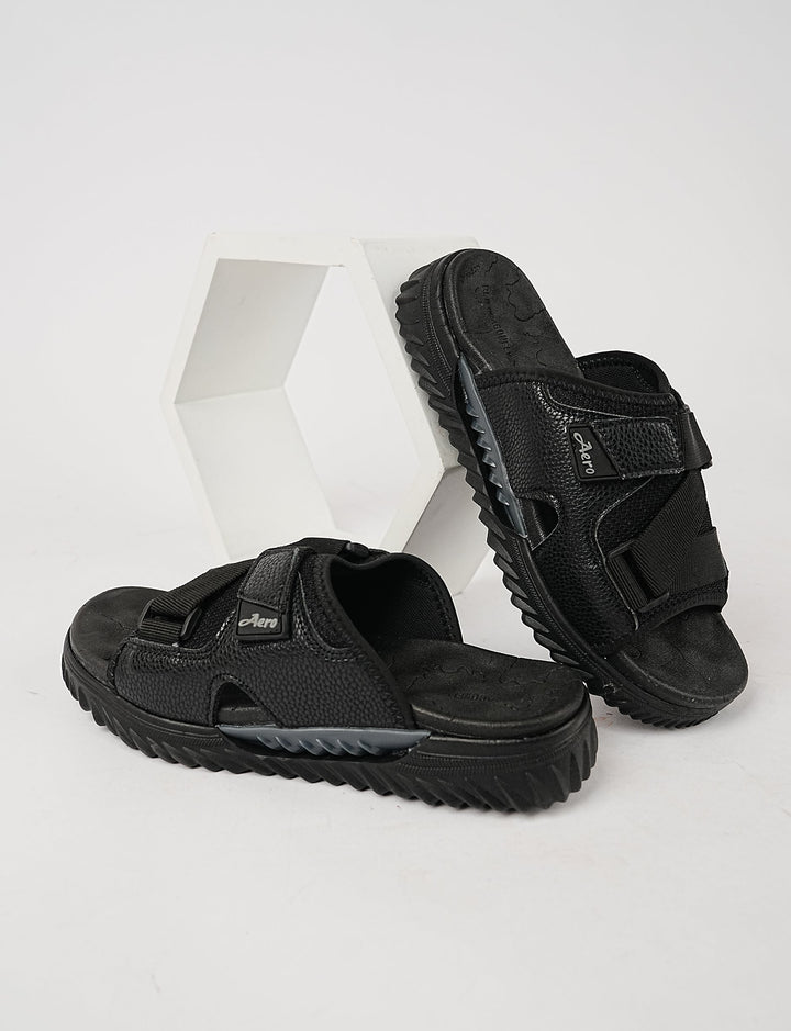 MEN SLIPPER-FS-0018-BLACK - Foorzy