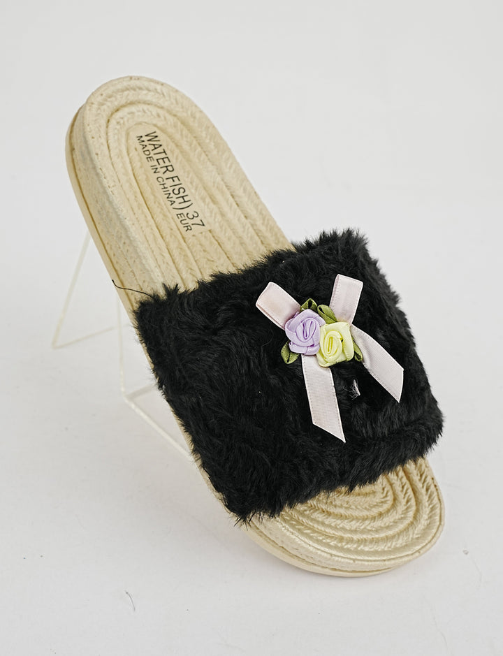 SLIPPER-ST-8284-BLACK - Foorzy