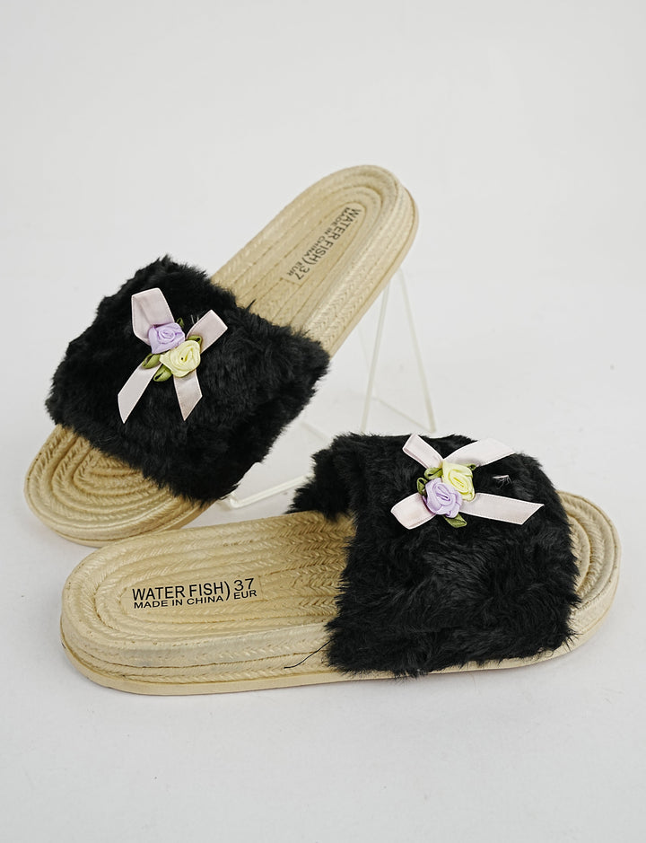 SLIPPER-ST-8284-BLACK - Foorzy