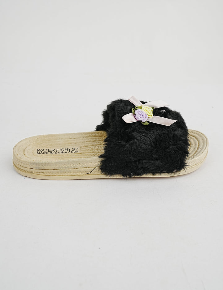 SLIPPER-ST-8284-BLACK - Foorzy