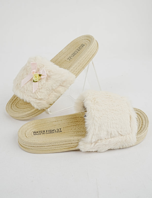 SLIPPER-ST-8284-CREAM - Foorzy