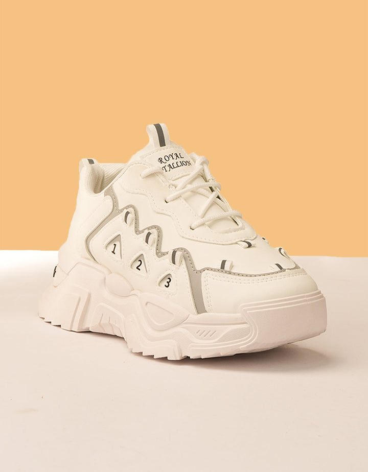 Glacial Whisper White Sneakers - Foorzy