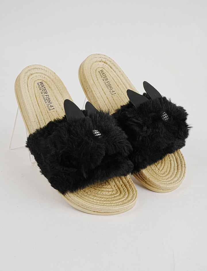 SLIPPER-ST-8285-BLACK - Foorzy