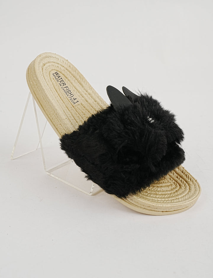 SLIPPER-ST-8285-BLACK - Foorzy