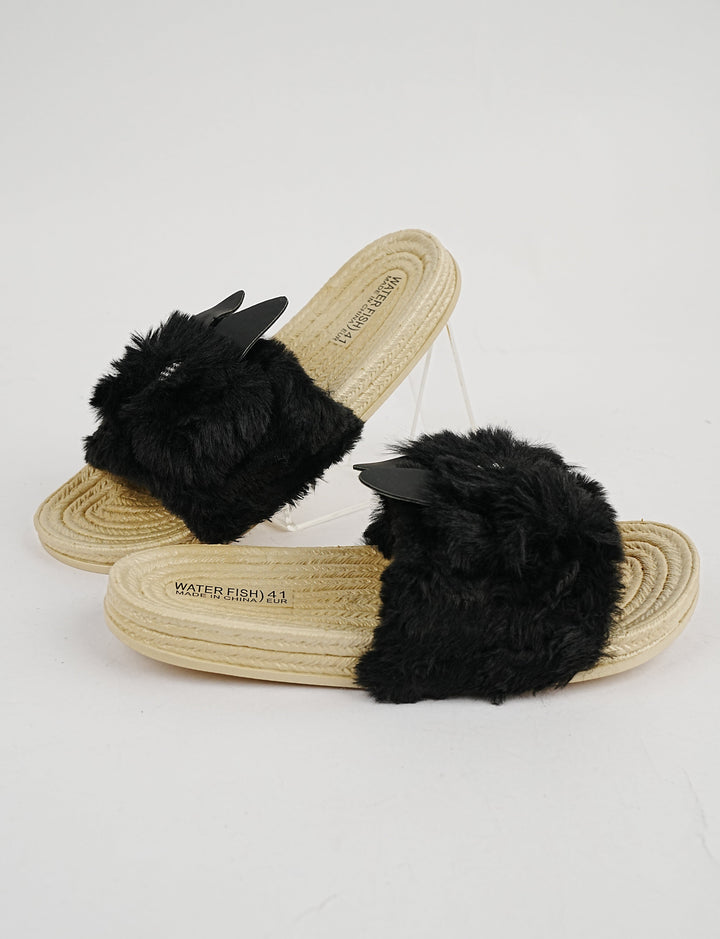 SLIPPER-ST-8285-BLACK - Foorzy