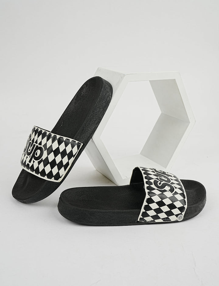 SLIPPER-Y-6005-A2-BLACK - Foorzy
