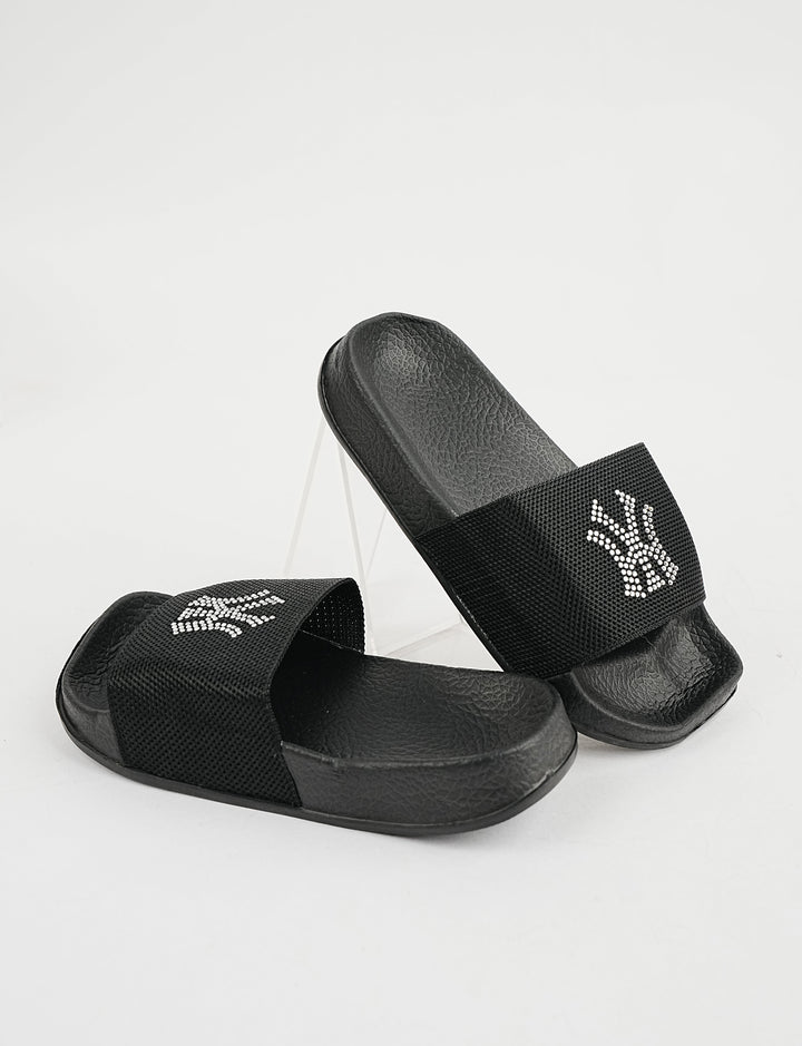 SLIPPER-YS-0389-BLACK - Foorzy