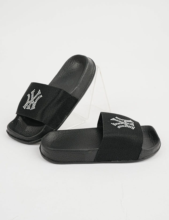 SLIPPER-YS-0389-BLACK - Foorzy